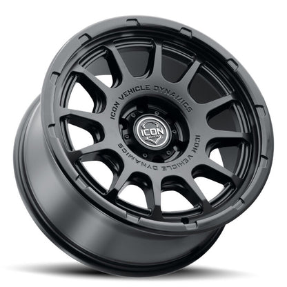 ICON Alloys Rancho 20x9 / 6x135 / 16mm / 5.625in BS DBL Black Wheel