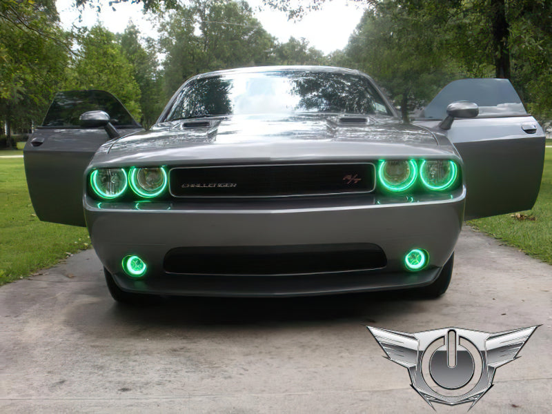 Oracle Dodge Challenger 08-14 Halo Kit (NonProjectorHL) - ColorSHIFT w/ Simple Controller