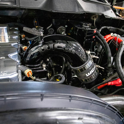 Wehrli 03-07 Dodge 5.9L Cummins 3.5in Intake Horn & Driver Side Intercooler Pipe Kit - Bengal Blue