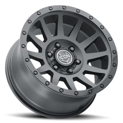 ICON Compression 18x9 / 5x5 / -12mm / 4.5in BS Double Black Wheel