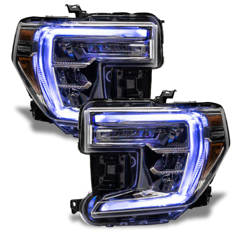 Oracle 19-21 GMC Sierra 1500 RGB+W Headlight DRL Kit - ColorSHIFT w/ BC1 Controller