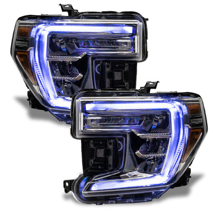 Oracle 19-21 GMC Sierra 1500 RGB+W Headlight DRL Kit - ColorSHIFT w/ BC1 Controller