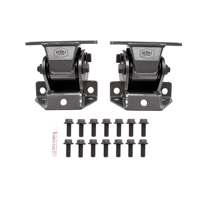 Wehrli 11-16 GM Duramax LML Heavy Duty Engine Mount - Candy Teal