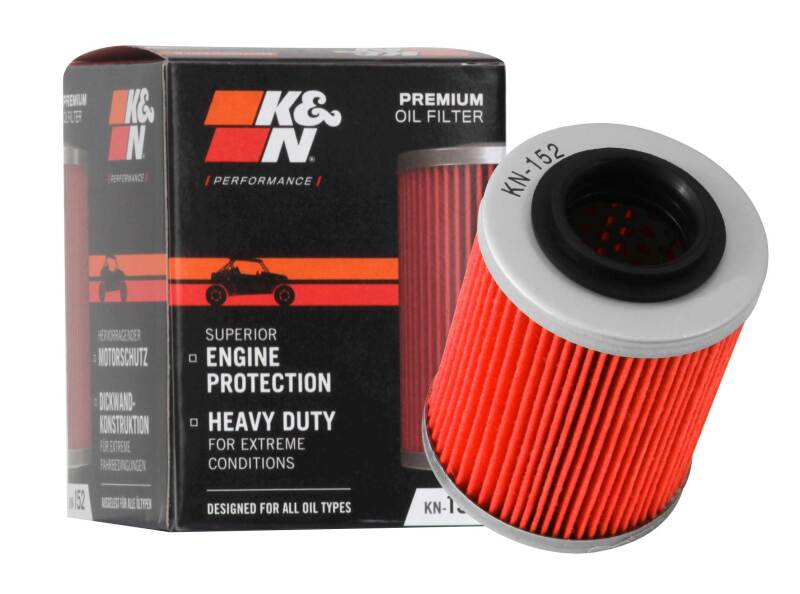 K&N Aprilia / Bombardier / Can-Am / Ski Doo 2.219in OD x 2.969in H Oil Filter