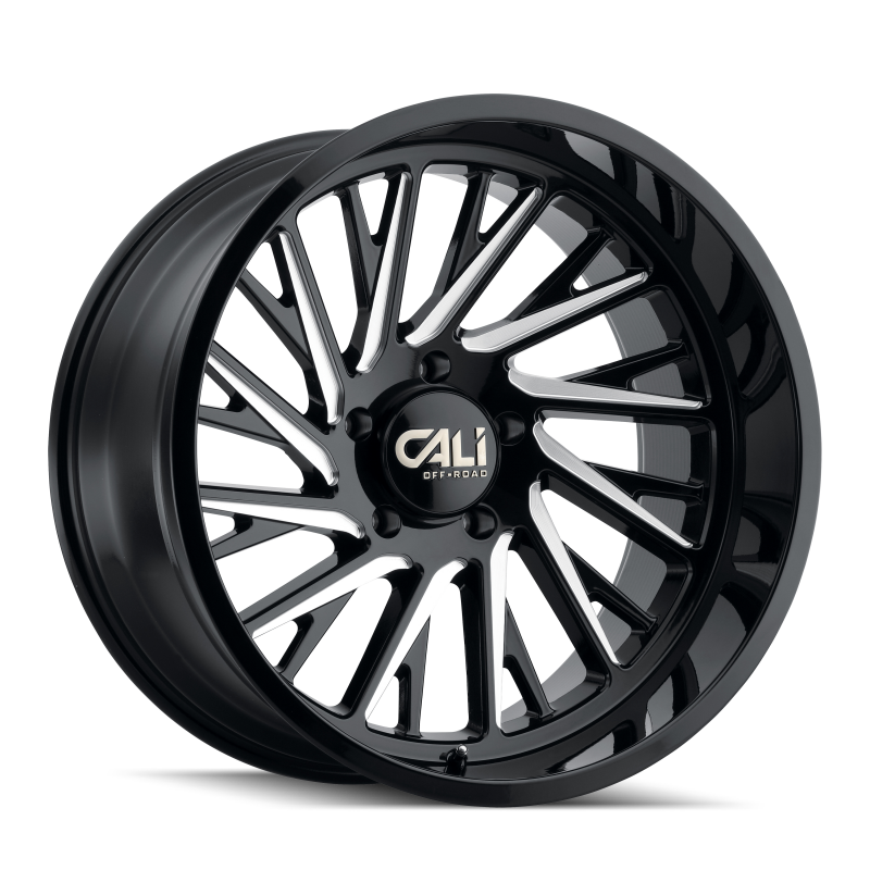 Cali Off-Road 9114 Purge 20x10 / 8x170 BP / -25mm Offset / 125.2mm Hub Gloss Black Milled Wheel