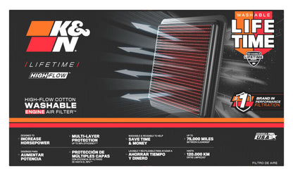 K&N 04 Mazda 3 L4-1.6L Drop In Air Filter