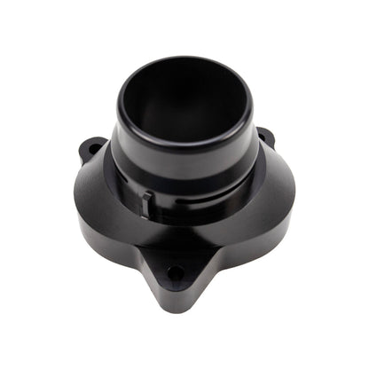 Wehrli 11-25 Ford Power Stroke 6.7L Billet Aluminum Thermostat Housing - Black Anodized