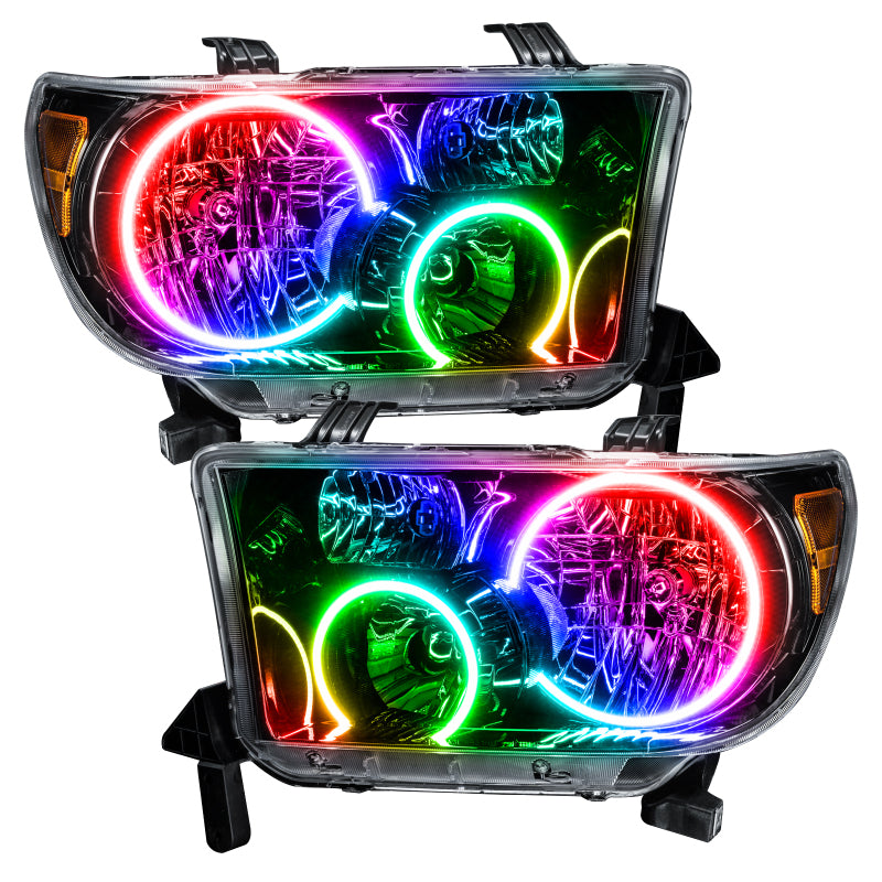 Oracle 07-11 Toyota Tundra Pre-Assembled Headlights - Black Housing - w/ BC1 Controller