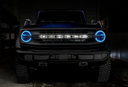 Oracle 2021 Ford Bronco DRL Upgrade w/ Halo Kit - ColorSHIFT w/ RF Controller