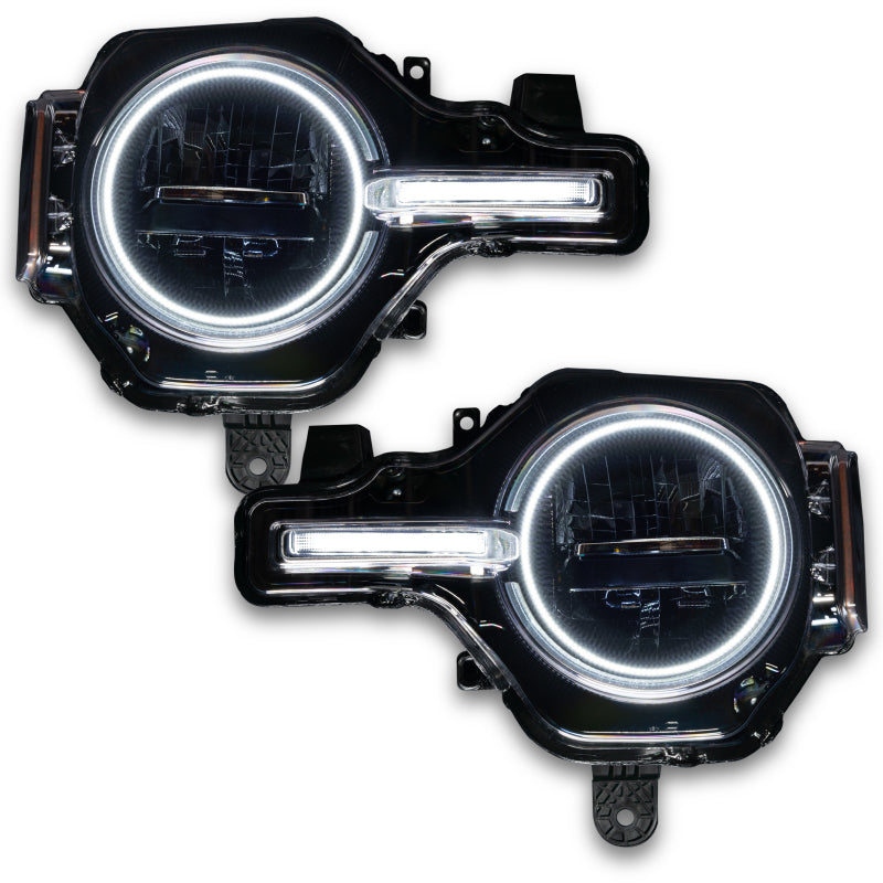 Oracle 21-22 Ford Bronco Headlight Halo Kit w/DRL Bar - Base Headlights -w/BC1 Controller