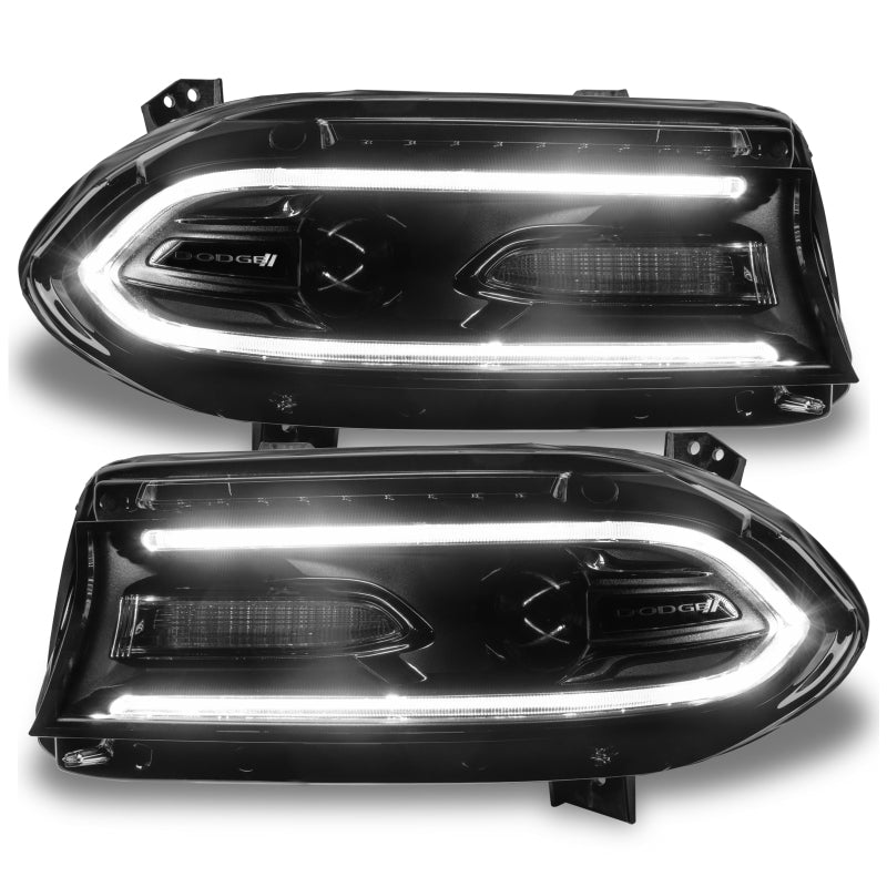 Oracle 15-21 Dodge Charger RGB+W Headlight DRL Upgrade Kit - ColorSHIFT+W