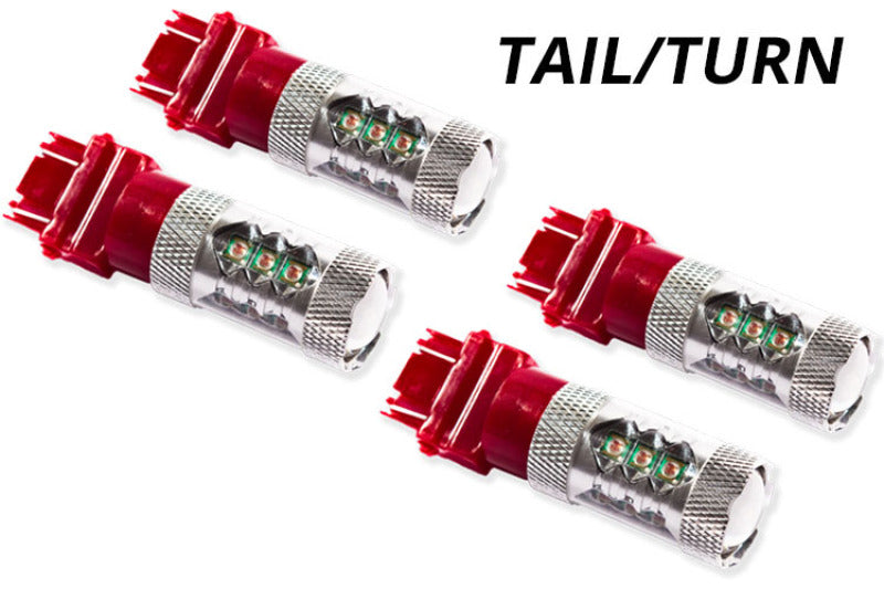Diode Dynamics 07-13 GMC Sierra 1500 Rear Turn/Tail Light LED 3157 Bulb HP11 LED - Red Set of 4