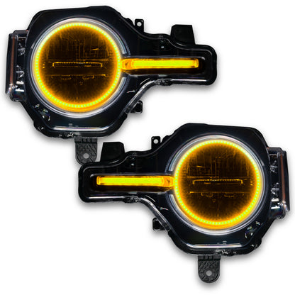 Oracle 21-22 Ford Bronco Headlight Halo Kit w/DRL Bar - Base Headlights -w/BC1 Controller