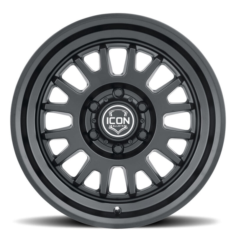 ICON Anza 17x8.5 6x5.5 25mm Offset 5.75in BS 95.1mm Hub Bore Satin Black Wheel