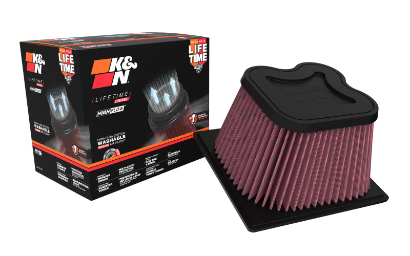 K&N 07 Dodge Ram 2500/3500 6.7L-L6 DSL Drop In Air Filter