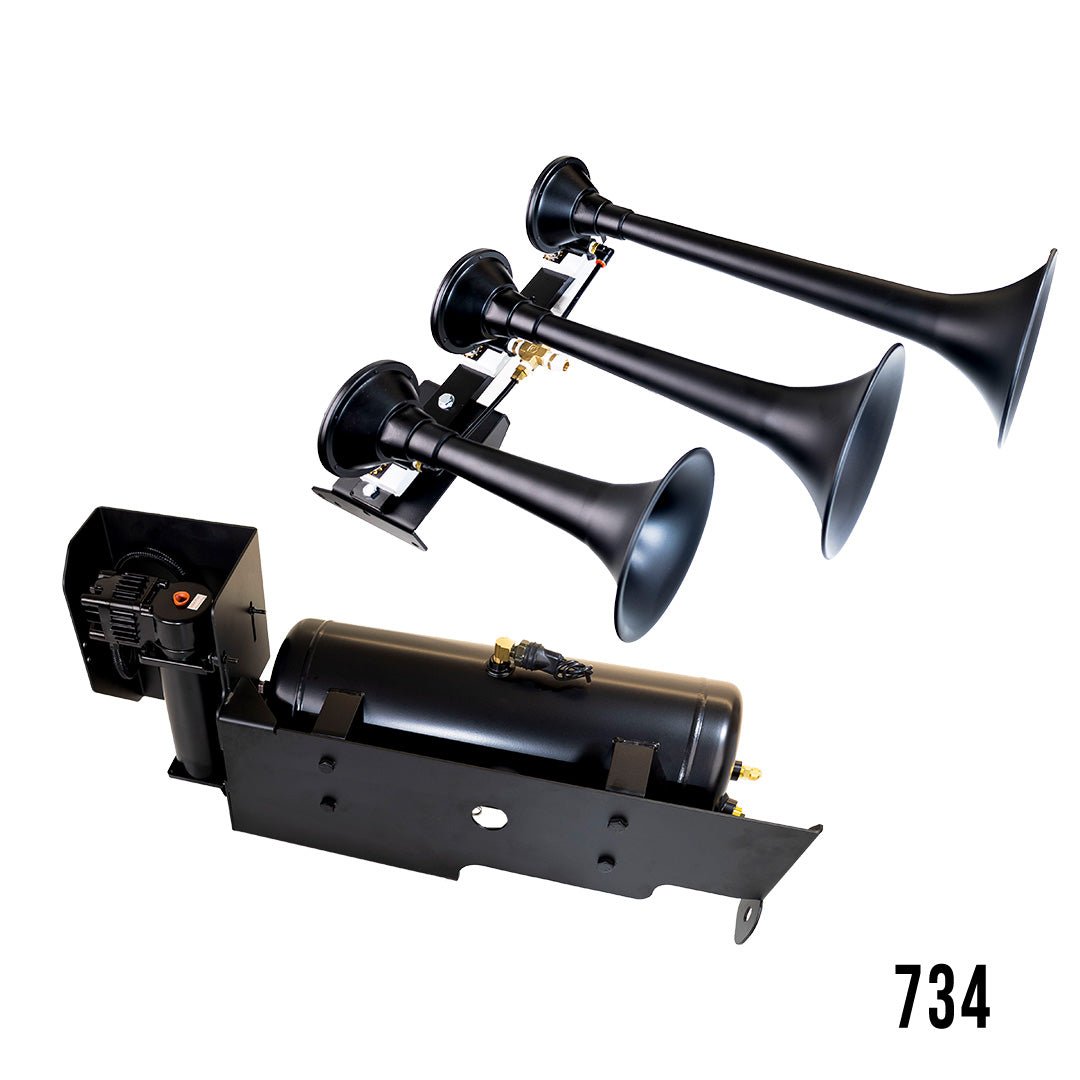 DIRECT FIT TRAIN HORN AND ONBOARD AIR SYSTEMS FOR 2011-2016 FORD F-250 / F350 SUPER DUTY