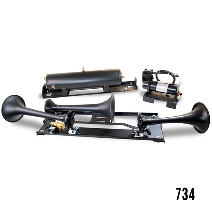 DIRECT FIT TRAIN HORN AND ONBOARD AIR SYSTEMS FOR 2017-2022 FORD F-250 / F-350 / F-450