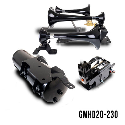 DIRECT FIT TRAIN HORN AND ONBOARD AIR SYSTEMS FOR 2020-2025 GM 2500HD/3500HD