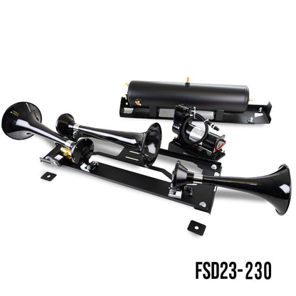 DIRECT FIT TRAIN HORN AND ONBOARD AIR SYSTEMS FOR 2023-2025 FORD SUPER DUTY F-250 / F-350 / F-450