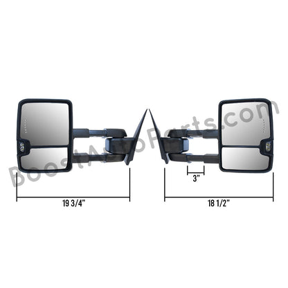GM Style Dodge Ram 2500/3500 Tow Mirrors (2003-2009) - Style 2