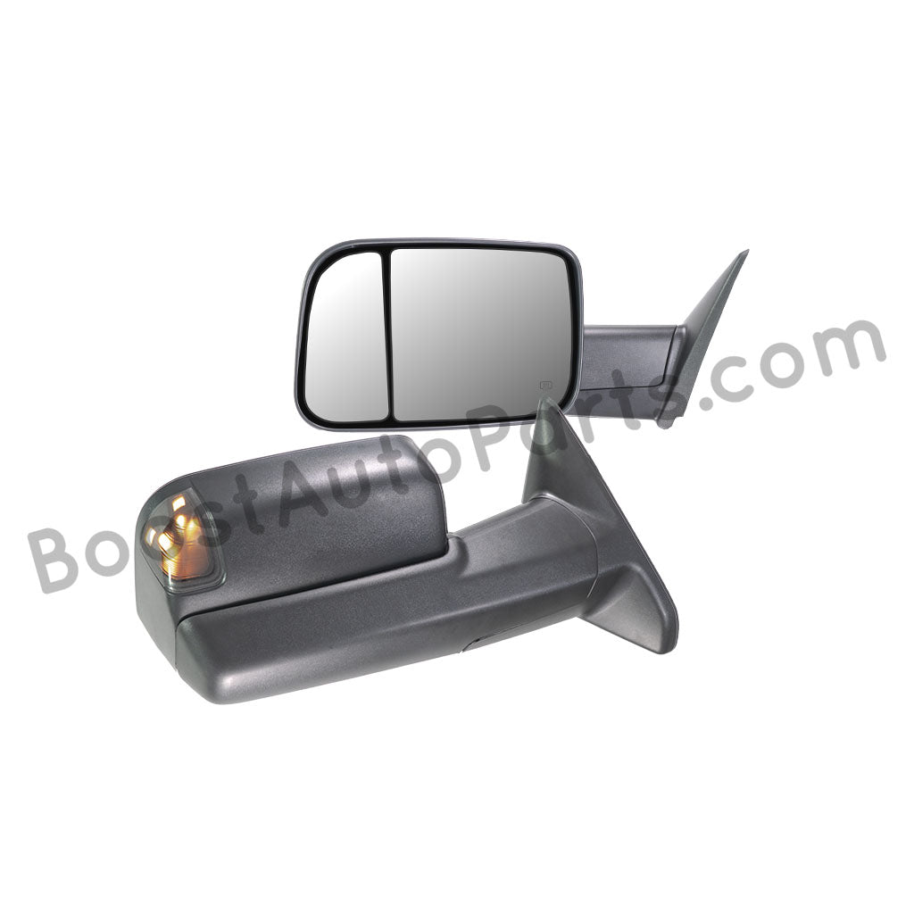 dodge ram mopar truck pickup 1500 2500 3500 2010 2011 2012 2013 2014 2105 2016 2017 2018 tow towing trailer light led lights 4th gen cummins mirror mirrors chrome black smoked clear