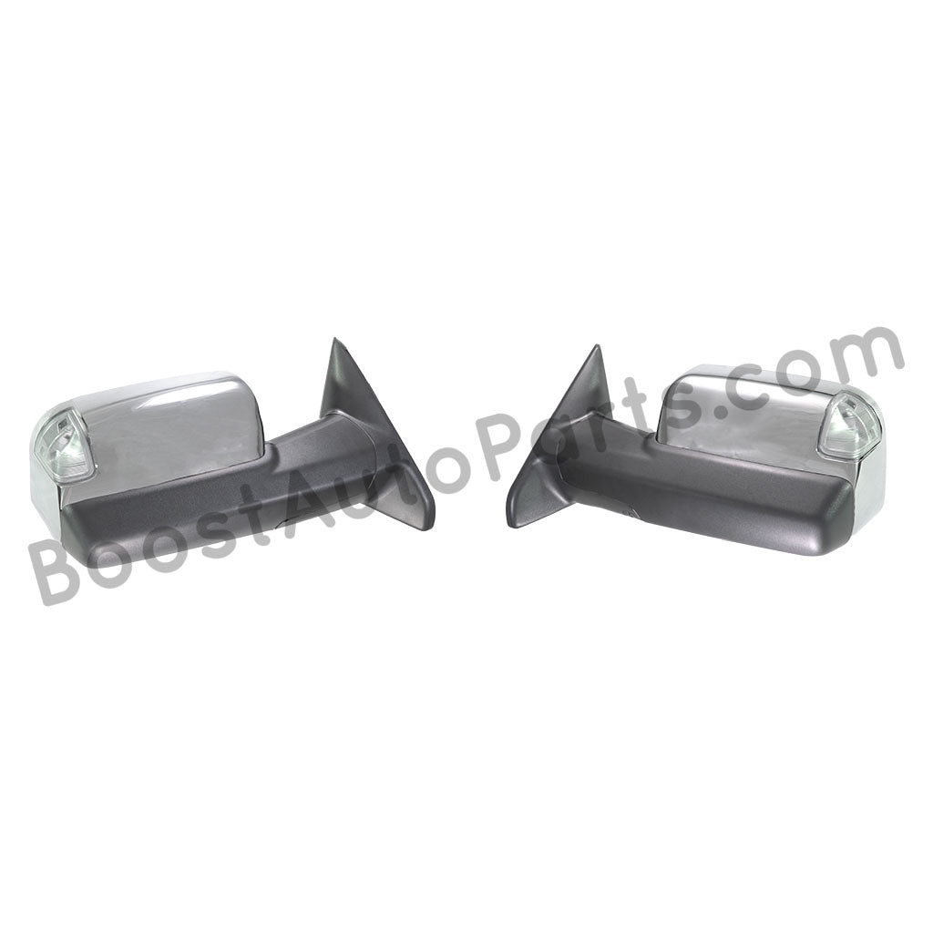 dodge ram mopar truck pickup 1500 2500 3500 2009 2010 2011 2012 2013 2014 2105 2016 2017 2018 tow towing trailer light led lights 4th gen cummins mirror mirrors chrome black smoked clear