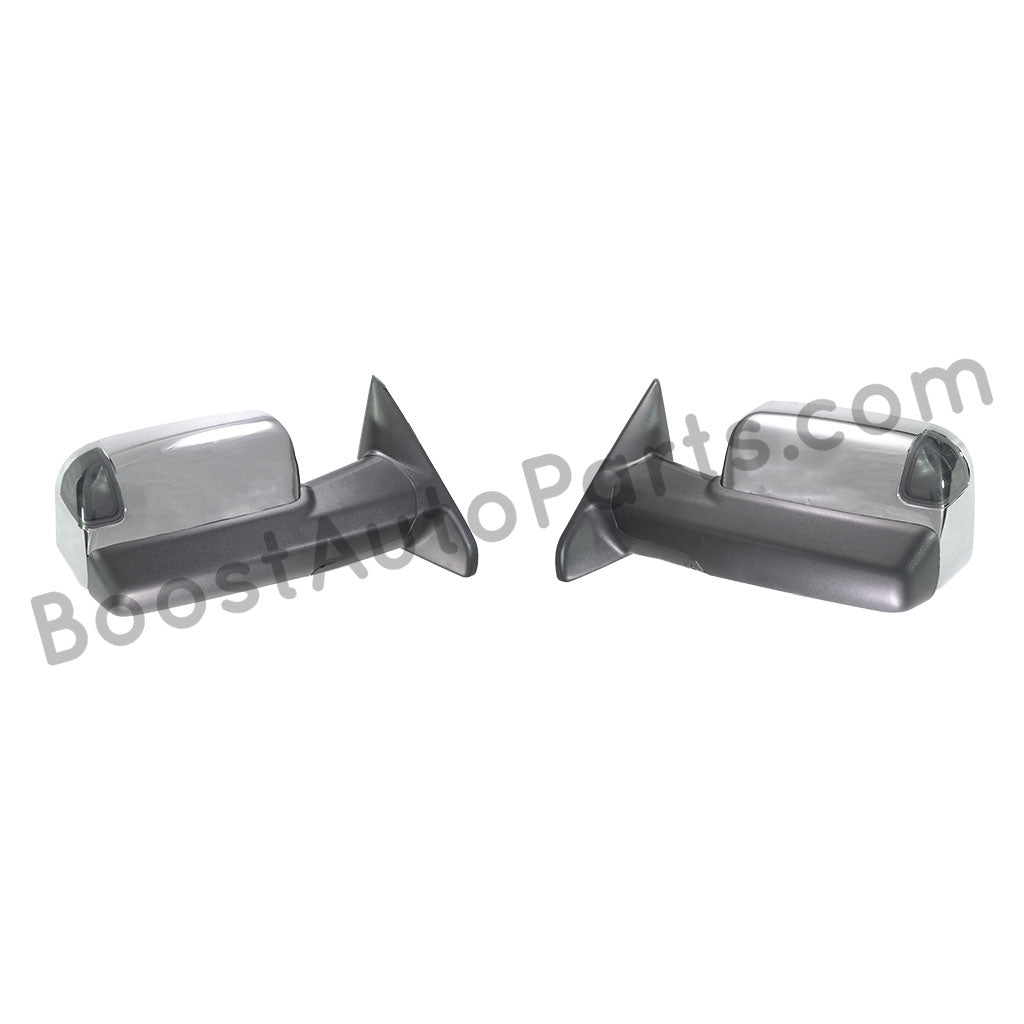 dodge ram mopar truck pickup 1500 2500 3500 2009 2010 2011 2012 2013 2014 2105 2016 2017 2018 tow towing trailer light led lights 4th gen cummins mirror mirrors chrome black smoked clear