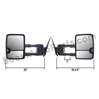 GM Style Dodge Ram 2500/3500 Tow Mirrors (2010-2018) - Style 2