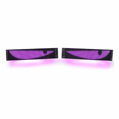 🆕Two-Pack Devil's Eye Atmosphere Light Flexible Programmable USB APP Control Car LED Screen 23.42x4.72in for Windshield Decoration
