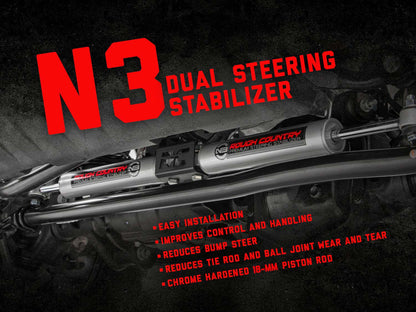 N3 Steering Stabilizer | Dual | Chevy/GMC K10 Truck & SUV/K5 Blazer (69-91)
