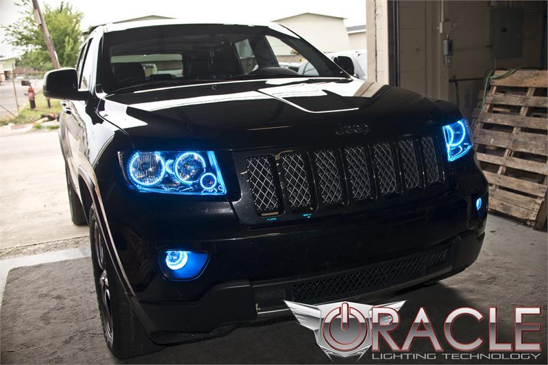 Oracle Jeep Grand Cherokee 11-13 Triple Halo Kit - ColorSHIFT w/ 2.0 Controller