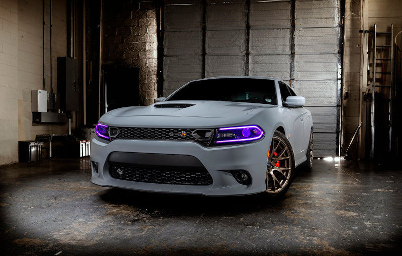 Oracle 15-21 Dodge Charger RGB+W DRL Headlight DRL Kit - ColorSHIFT w/ BC1 Controller
