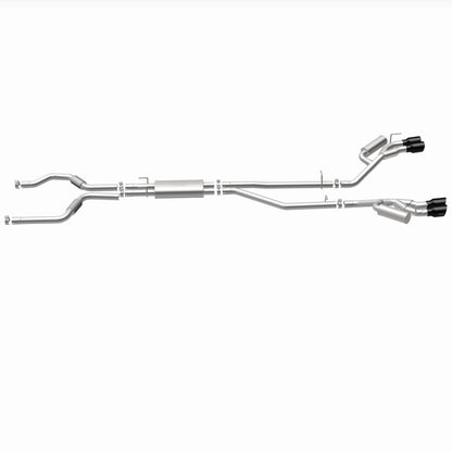 MagnaFlow 20-21 Ford Explorer 3.0L V6 Dual Exit Quad Black Chrome Tip Street Series Cat-Back Exhaust