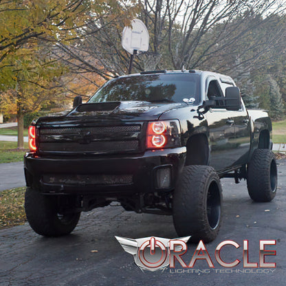 Oracle Chevy Silverado 07-13 Halo Kit Round Style - ColorSHIFT w/o Controller
