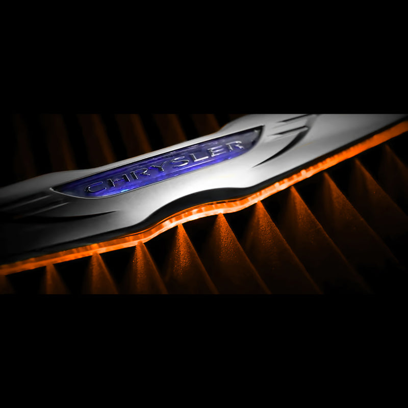 Oracle Chrysler Illuminated LED Sleek Wing - Dual Intensity - Amber