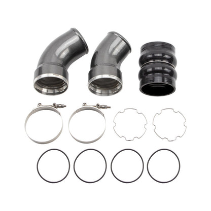 Wehrli 06-10 GM Duramax LBZ/LMM Passenger Side 3.5in Intercooler Pipe - Candy Red