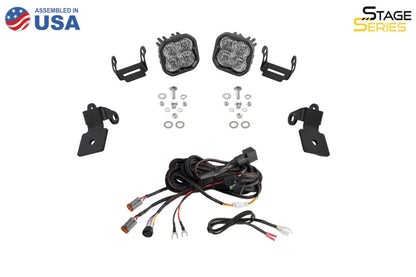 Diode Dynamics 20-Present Polaris RZR A-Pillar LED Pod Kit SS3 Pro - White Combo