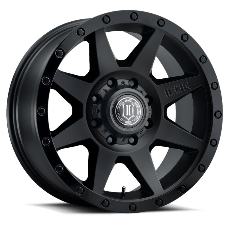 ICON Rebound HD 18x9 / 8x6.5 / 12mm / 5.5in BS Double Black Wheel