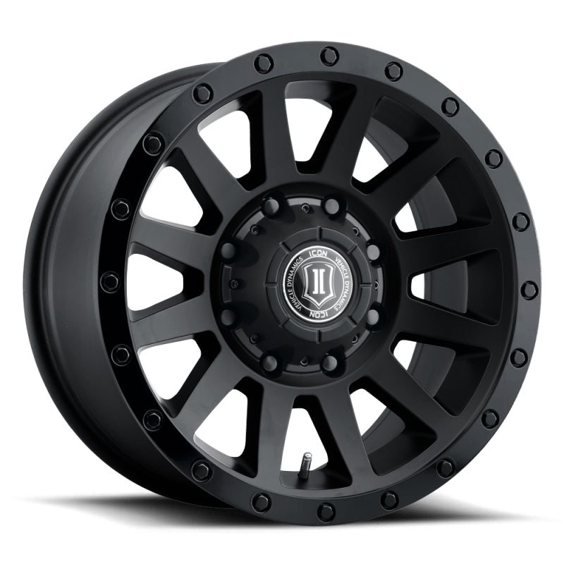 ICON Compression HD 18x9 / 8x6.5 / 12 mm / 5.5in BS Double Black Wheel