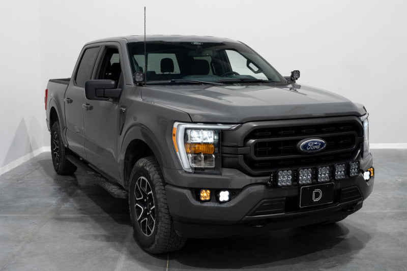 Diode Dynamics 21-22 Ford F-150 SS3 LED Fog Pocket Kit - Yellow Sport