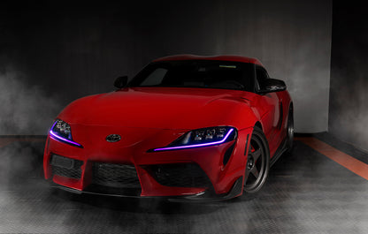 Oracle 20-21 Toyota Supra GR RGB+A Headlight DRL Upgrade Kit - ColorSHIFT 2