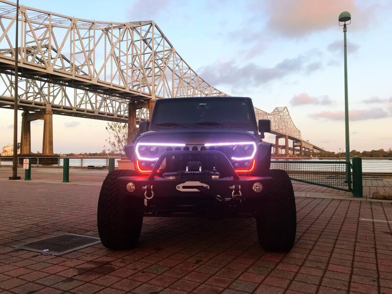 Oracle VECTOR Series Full LED Grille - Jeep Wrangler JK - NA