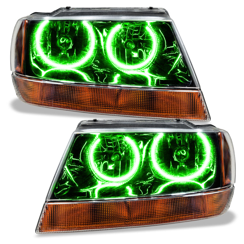 Oracle 99-04 Jeep Grand Cherokee SMD HL - Black - ColorSHIFT
