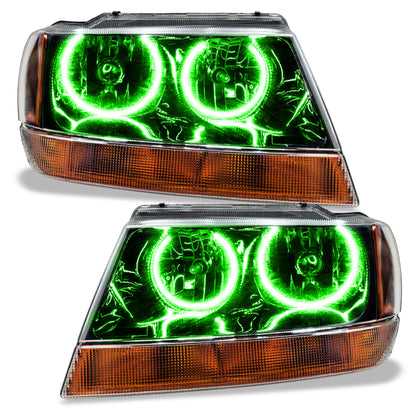 Oracle 99-04 Jeep Grand Cherokee SMD HL - Black - ColorSHIFT