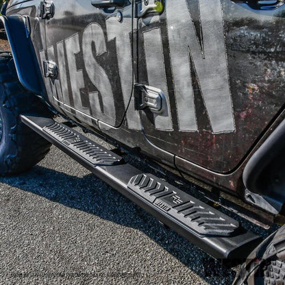 Westin 18-26 Jeep Wrangler JLU 4dr R5 Nerf Step Bars - Tex. Blk