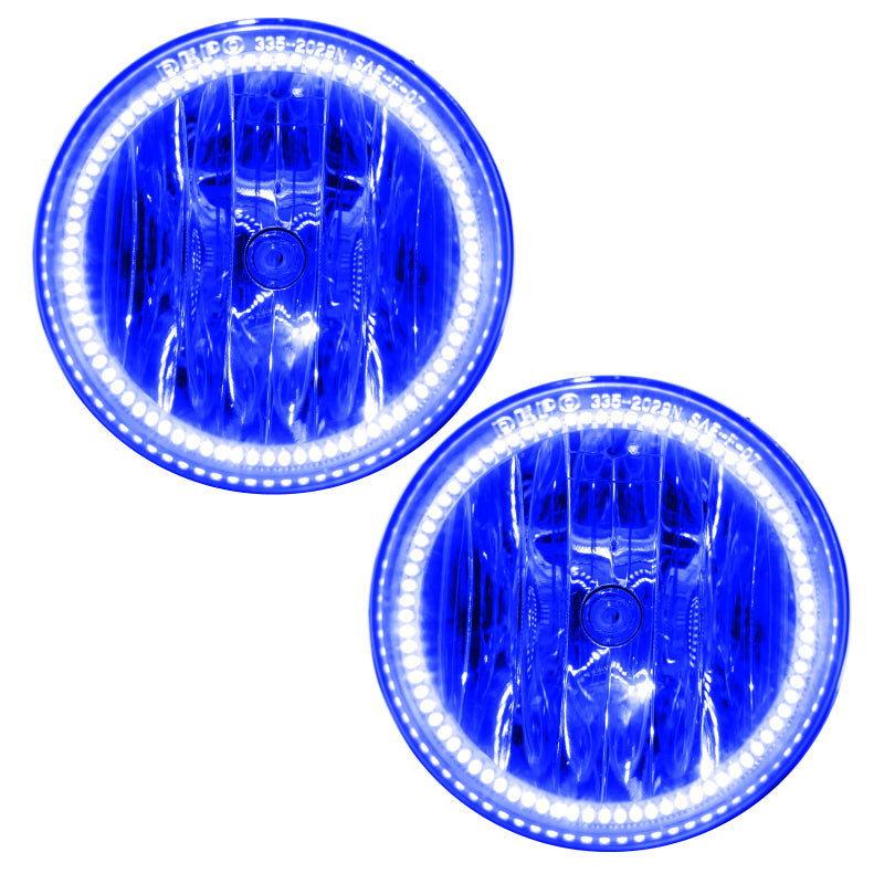 Oracle 10-12 Ford Mustang LED Fog Light Halo Kit - Shelby/Roush Fogs - Blue