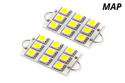 Diode Dynamics 44mm SML8 LED Bulb - Red (Pair)
