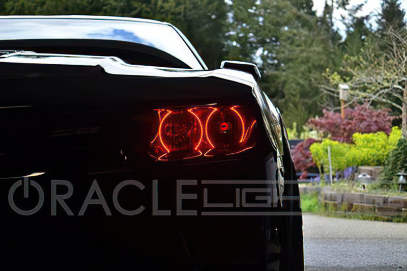 Oracle Chevrolet Camaro Non-RS 14-15 LED Dual Halo Kit Round Style - Red