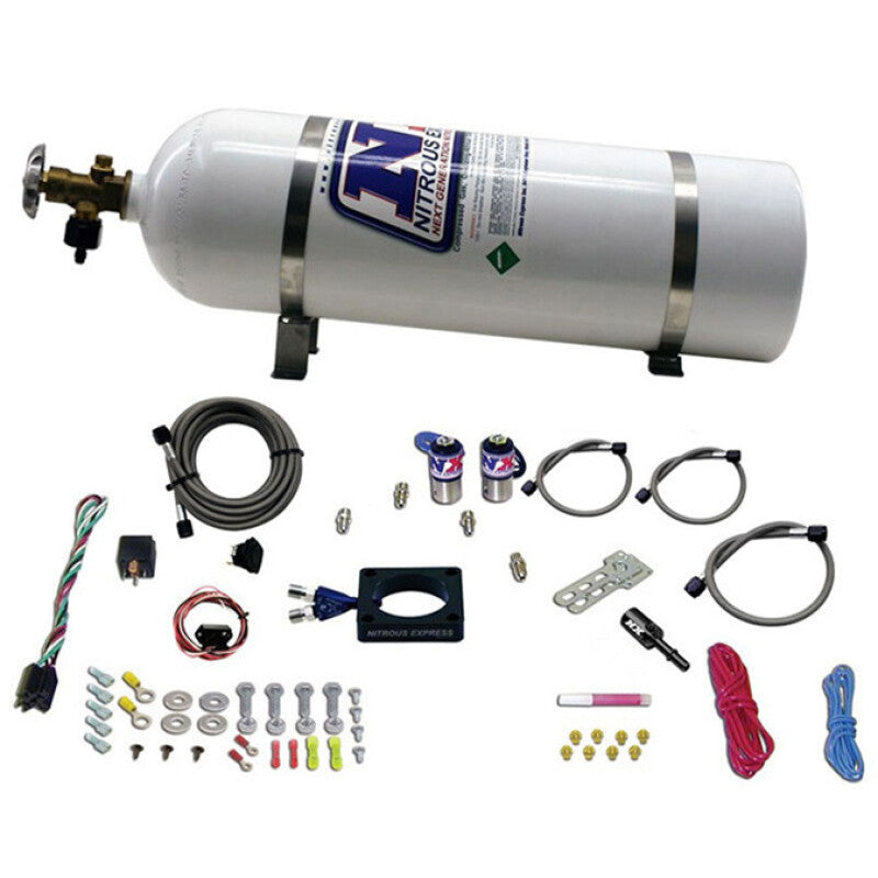 Nitrous Express 13-16 Dodge Dart 1.4L Turbo Nitrous Plate Kit (35-100HP) w/15lb Bottle