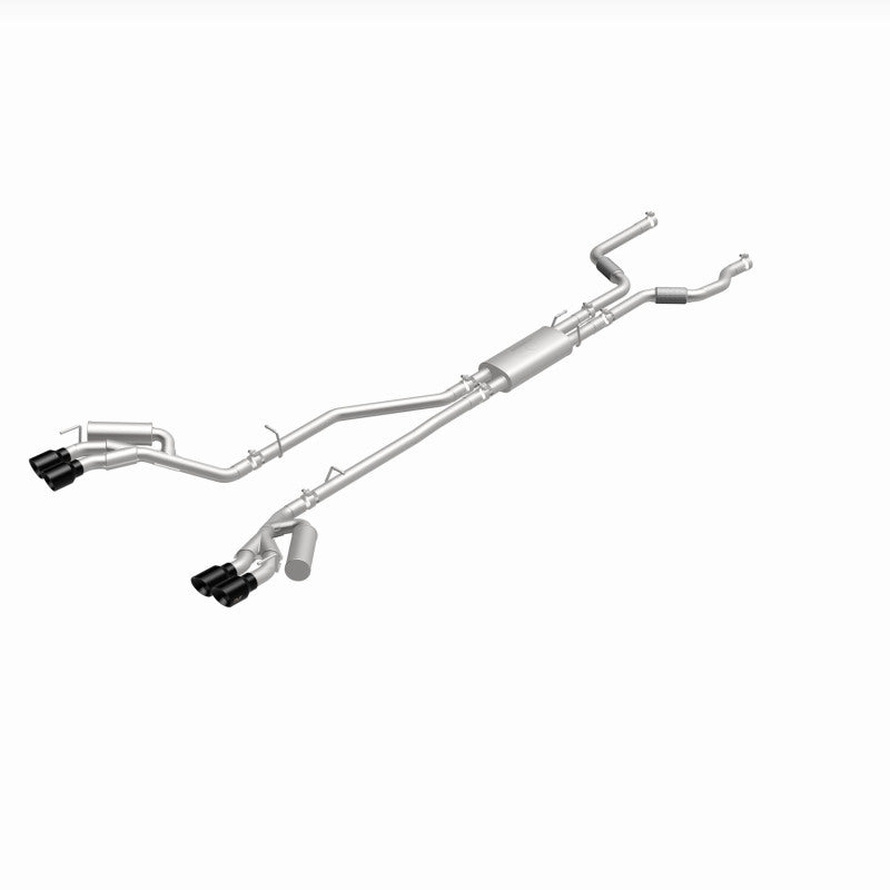 MagnaFlow 20-21 Ford Explorer 3.0L V6 Dual Exit Quad Black Chrome Tip Street Series Cat-Back Exhaust